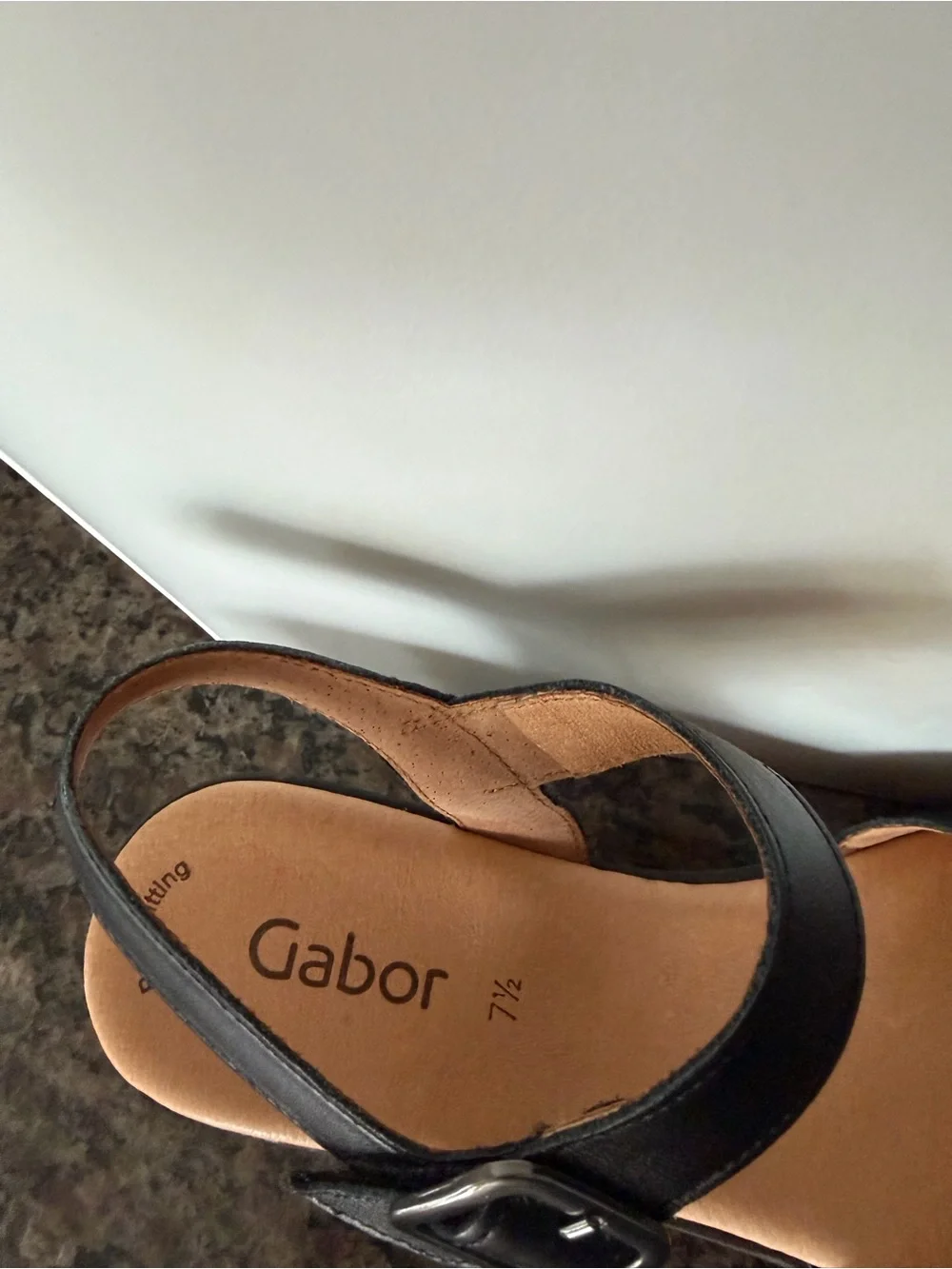 Gabor black leather